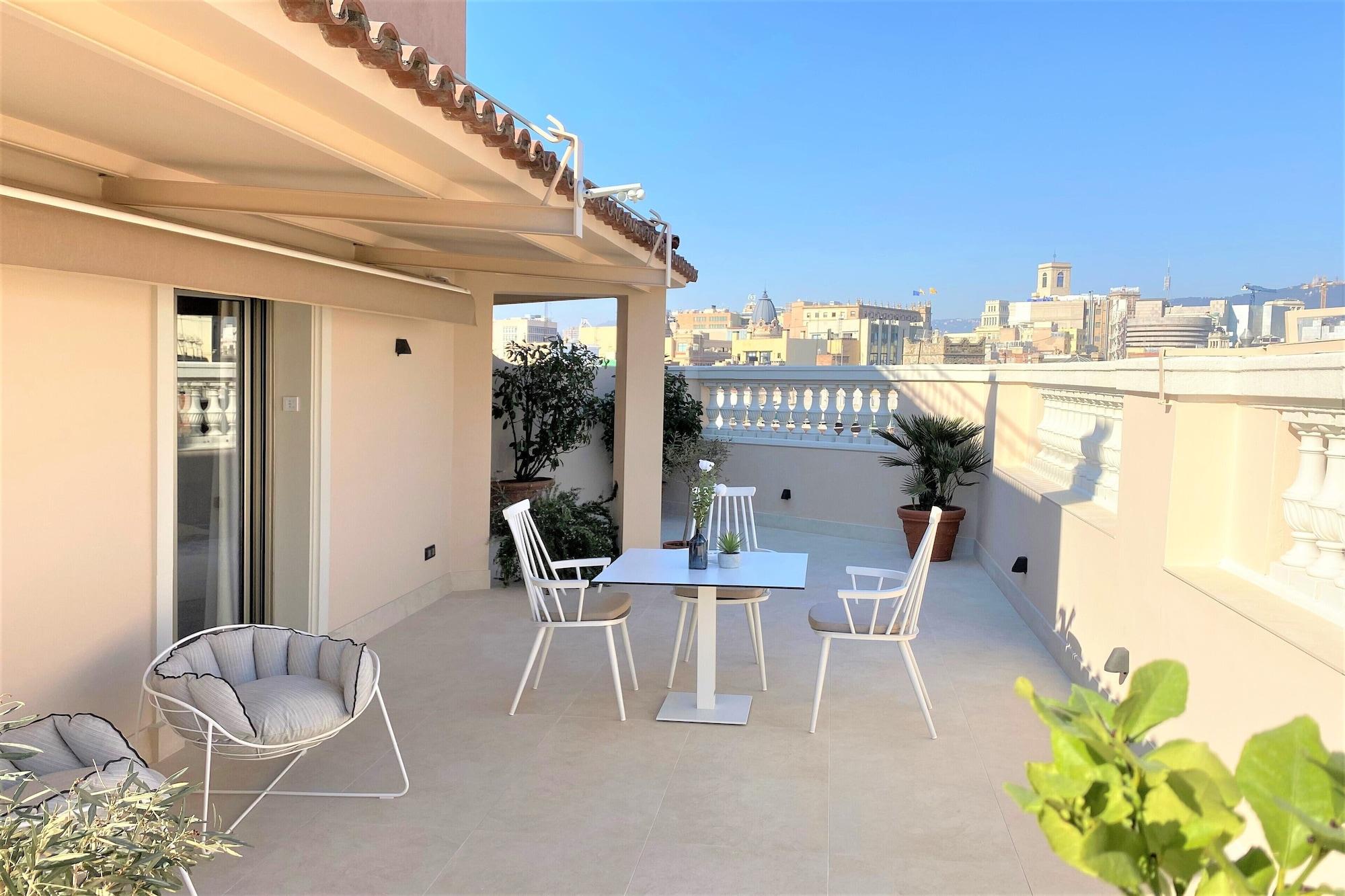 Colón Hotel Barcelona Exterior foto A terrace in Barcelona