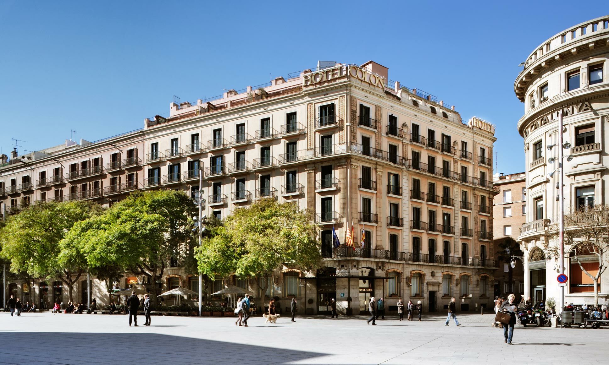Colón Hotel Barcelona Exterior foto Casa Thomas